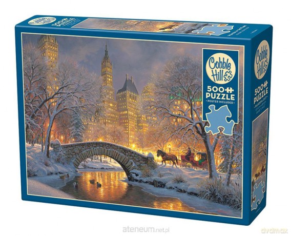 500 el. Zima w parku [PUZZLE]