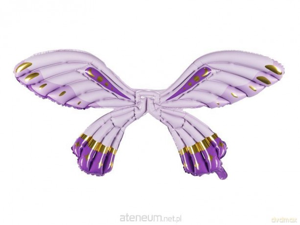 Balon foliowy Skrzydła Motyla 105x50cm fiolet mat