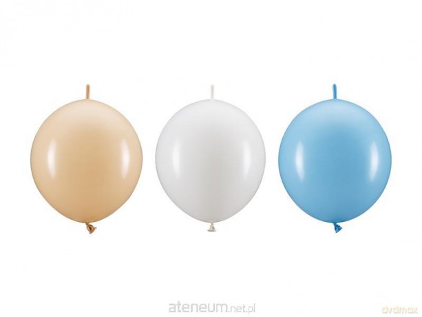 Balony z łącznikiem 33cm 20szt MIX