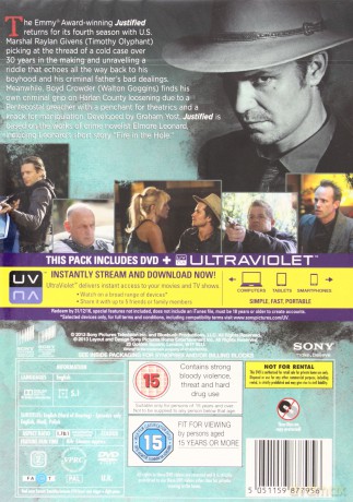 Justified Season 4 (Bez Przebaczenia Sezon 4) [3DVD]
