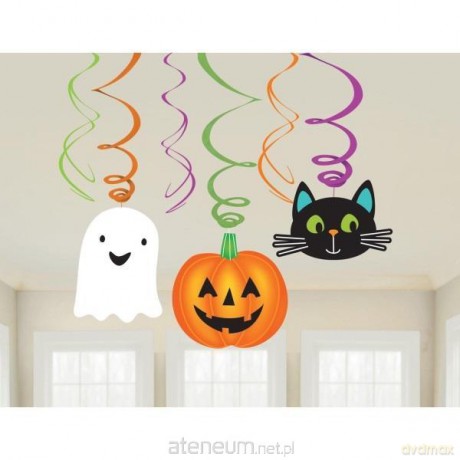 Dekoracje na spirali Halloween Friends 6szt