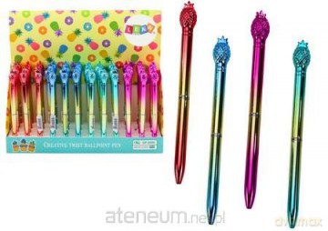 Długopis Ananas w połysku 0,7mm nieb. (48szt)