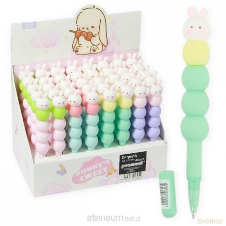 Długopis Bunny's Sweet niebieski (40szt)