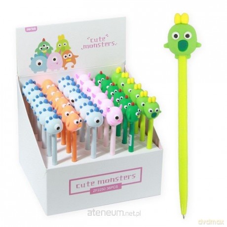 Długopis Cute Monster niebieski (36szt)