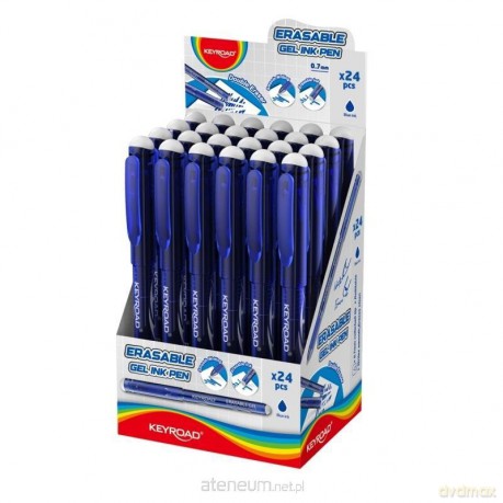 Długopis wymazywalny 0,7mm niebieski (24szt)