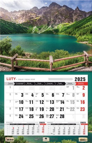 Kalendarz 2025 jednodzielny 3XL Tatry [KALENDARZ]