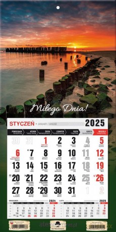 Kalendarz 2025 jednodzielny mini z mag. Bałtyk [KALENDARZ]