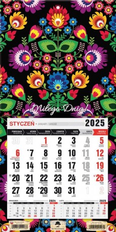 Kalendarz 2025 jednodzielny mini z mag. Folk [KALENDARZ]