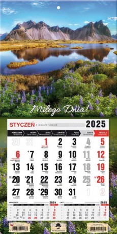 Kalendarz 2025 jednodzielny mini z mag. Góry [KALENDARZ]