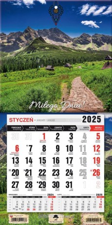 Kalendarz 2025 jednodzielny mini z mag. Tatry [KALENDARZ]