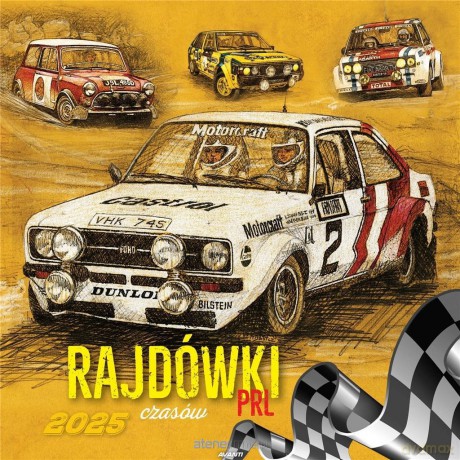 Kalendarz 2025 ścienny Rajdówki PRL [KALENDARZ]