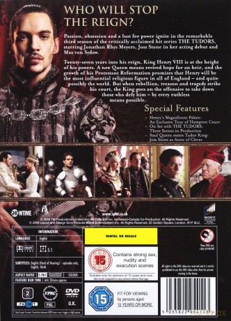 The Tudors Season 3 (Dynastia Tudorów Sezon 3) [3DVD]