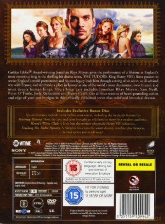 The Tudors Season 1-4 (dynastia Tudorów Sezon 1-4) [13DVD]