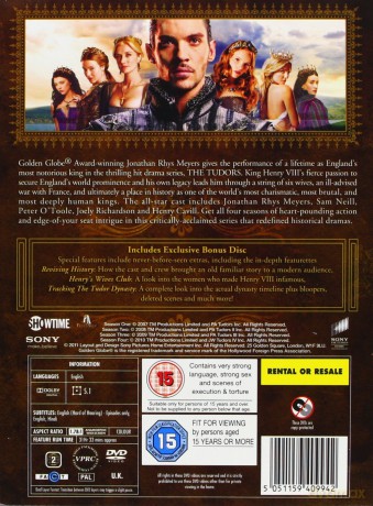 The Tudors Season 1-4 (dynastia Tudorów Sezon 1-4) [13DVD]