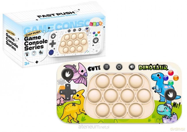 Konsola zręcznościowa Pop It 4 tryby gry Dinozaury