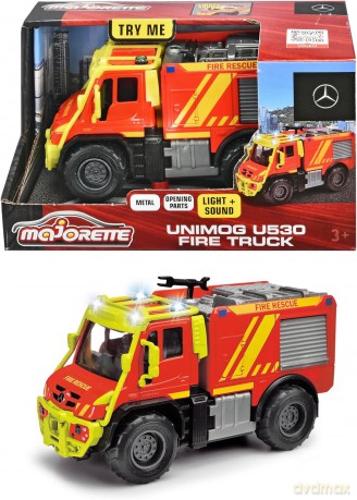 Majorette Straż pożarna Unimog 13cm