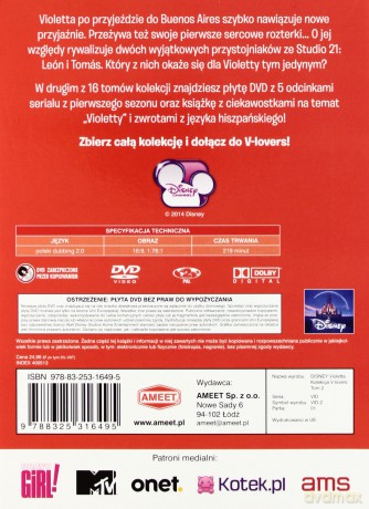 Violetta Kolekcja V-lovers Tom 2 odcinki 6-10 [KSIĄŻKA]+[DVD]