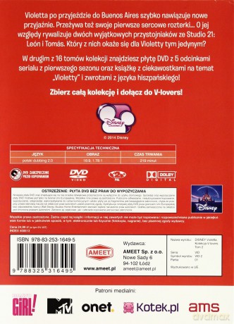 Violetta Kolekcja V-lovers Tom 2 odcinki 6-10 [KSIĄŻKA]+[DVD]