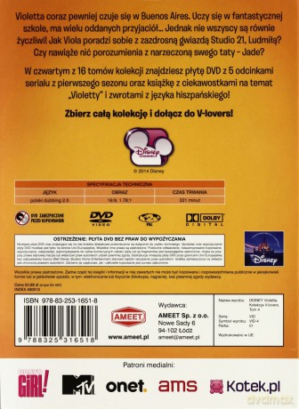 Violetta Kolekcja V-lovers Tom 4 odcinki 16-20 [KSIĄŻKA]+[DVD]