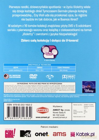 Violetta Kolekcja V-lovers Tom 6 odcinki 26-30 [KSIĄŻKA]+[DVD]