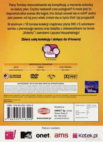Violetta Kolekcja V-lovers Tom 7 odcinki 31-35 [KSIĄŻKA]+[DVD]