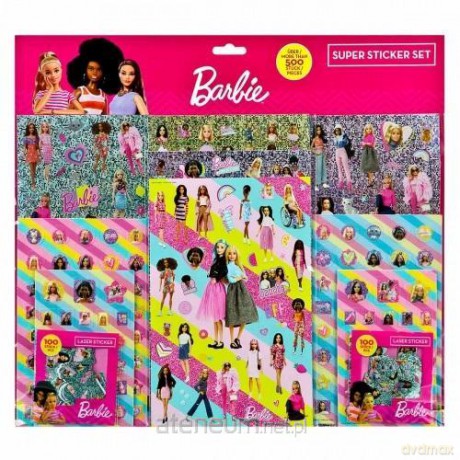 Zestaw naklejek Barbie 500szt