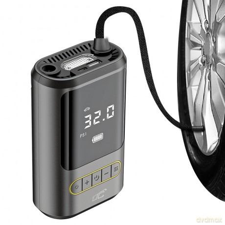 Elektryczna pompka rowerowa/samochodowa kompresor LCD 2x2000mAh USB-C LTC