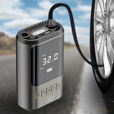 Elektryczna pompka rowerowa/samochodowa kompresor LCD 2x2000mAh USB-C LTC