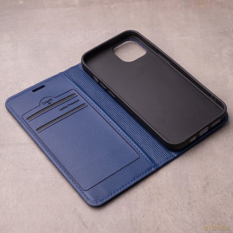 Etui Smart Caro do iPhone 16 Plus 6,7" granatowe