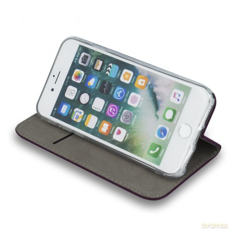 Etui Smart Magnetic do iPhone 16 Pro 6,3" burgundowe