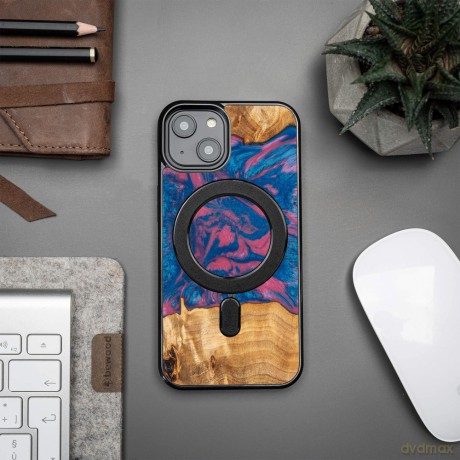 Nakładka Bewood Unique do iPhone 15 6,1" Neons Vegas z MagSafe