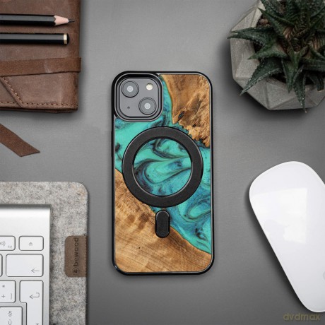 Nakładka Bewood Unique do iPhone 15 6,1" Turquoise z MagSafe