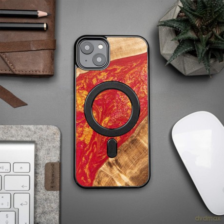 Nakładka Bewood Unique do iPhone 15 Plus 6,7" Neons Paris z MagSafe