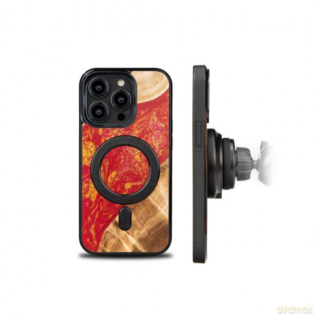 Nakładka Bewood Unique do iPhone 15 Pro 6,1" Neons Paris z MagSafe