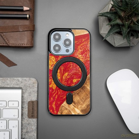 Nakładka Bewood Unique do iPhone 15 Pro 6,1" Neons Paris z MagSafe