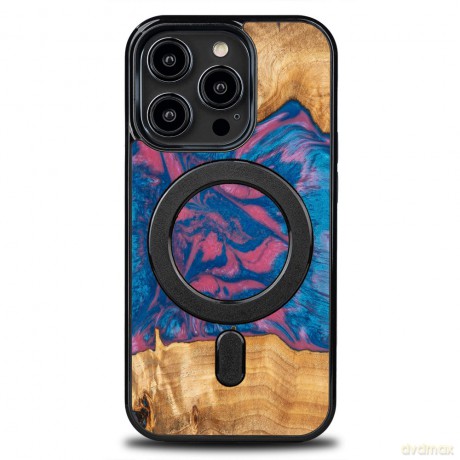 Nakładka Bewood Unique do iPhone 15 Pro 6,1" Neons Vegas z MagSafe