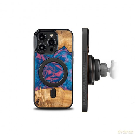 Nakładka Bewood Unique do iPhone 15 Pro 6,1" Neons Vegas z MagSafe