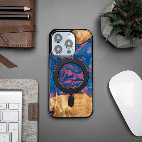 Nakładka Bewood Unique do iPhone 15 Pro 6,1" Neons Vegas z MagSafe