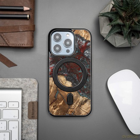 Nakładka Bewood Unique do iPhone 15 Pro 6,1" Planets Pluton z MagSafe
