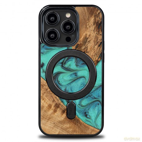 Nakładka Bewood Unique do iPhone 15 Pro 6,1" Turquoise z MagSafe