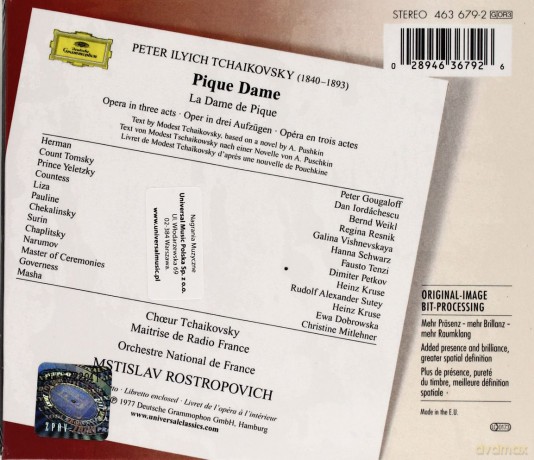 Rostropovich: Tchaikovsky Pique Dame [3CD]
