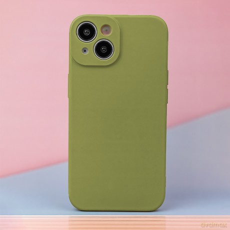 Nakładka Silicon do iPhone 16 Plus 6,7" oliwkowa