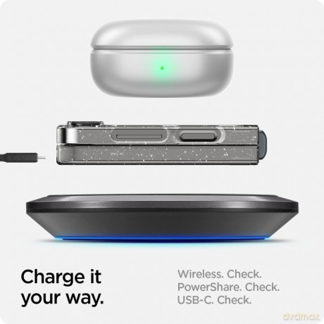 Spigen nakładka AirSkin do Samsung Galaxy Z Flip 6 brokatowa przezroczysta