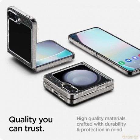 Spigen nakładka AirSkin do Samsung Galaxy Z Flip 6 brokatowa przezroczysta
