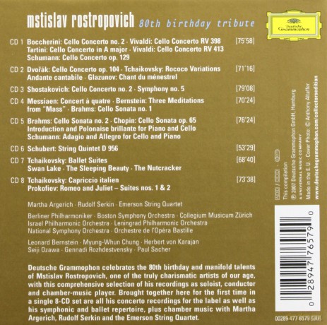 Rostropovich: The Glory Of Rostropovich 80th Birthday [8CD]