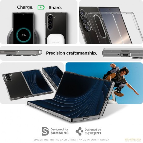 Spigen nakładka AirSkin do Samsung Galaxy Z Fold 6 przezroczysta