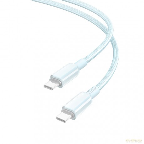XO kabel NB-Q250B PD USB-C - USB-C 0,35 m 60W niebieski