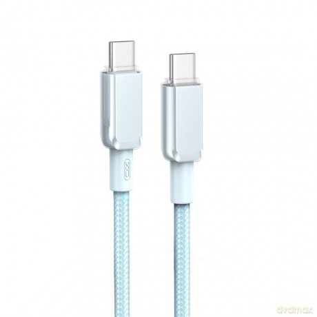 XO kabel NB-Q250B PD USB-C - USB-C 0,35 m 60W niebieski