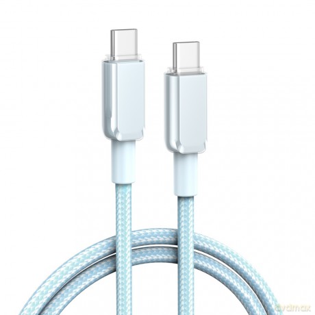 XO kabel NB-Q250B PD USB-C - USB-C 0,35 m 60W niebieski