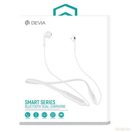 żDevia słuchawki bluetooth Smart Neck białe